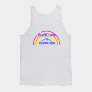 Peace, Love & Rainbows Tank Top